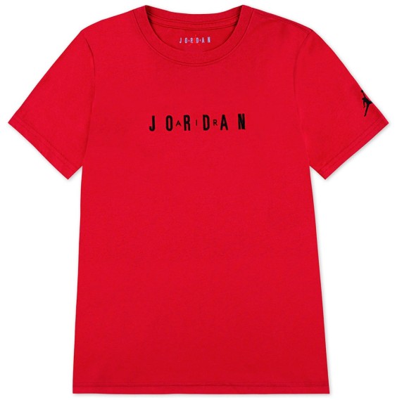 Comprar Samarreta Junior Jordan Wordmark Crew Gym Red | 24Segons
