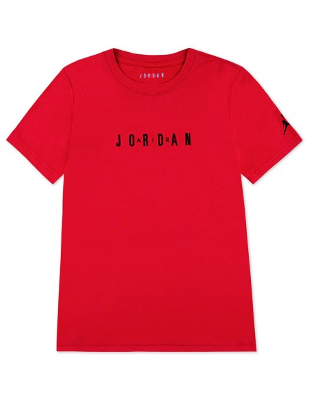 Comprar Camiseta Junior Jordan Wordmark Crew Gym Red | 24Segons