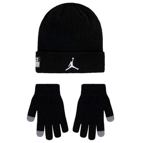 Buy Set Junior Gloves Set Gloves Jordan 23 Jersey Black | 24Segons