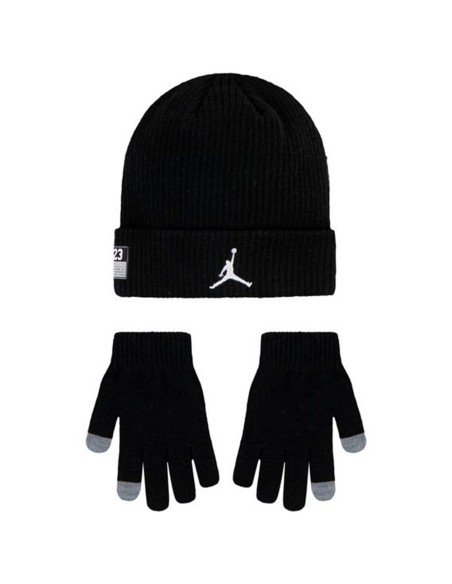 Buy Set Junior Gloves Set Gloves Jordan 23 Jersey Black | 24Segons