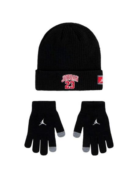 Comprar Set Gorro Guantes Junior Jordan 23 Jersey Black | 24Segons