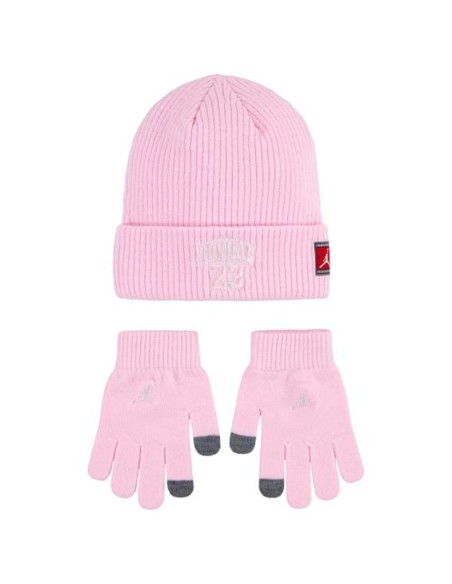 Comprar Set Gorro Guantes Junior Jordan 23 Jersey Pink Foam | 24Segons