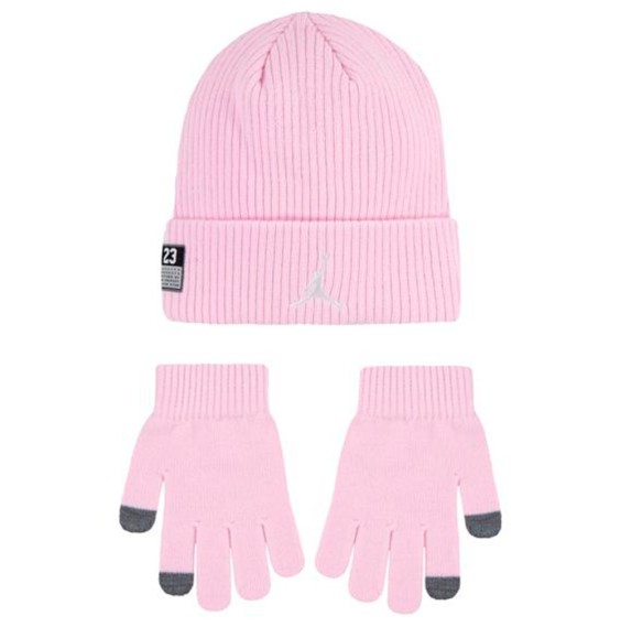 Comprar Set Gorro Guantes Junior Jordan 23 Jersey Pink Foam | 24Segons