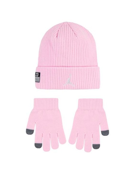 Comprar Set Gorro Guantes Junior Jordan 23 Jersey Pink Foam | 24Segons