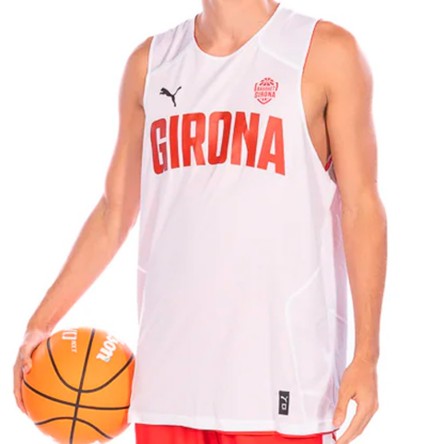 Comprar Camiseta Puma Basquet Girona Reversible White Red | 24Segons