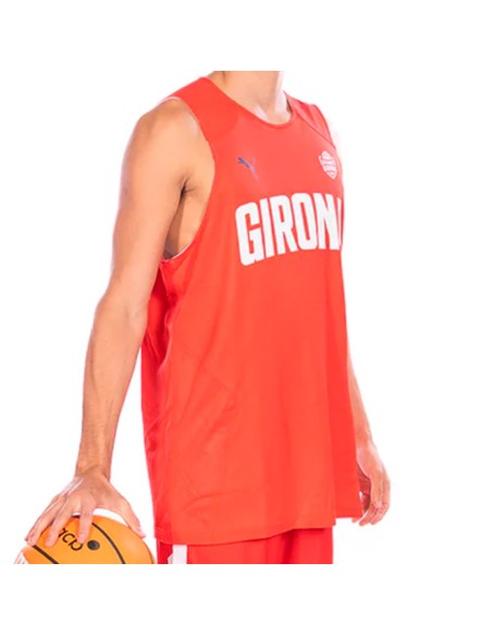 Acquista Maglietta Puma Basquet Girona Reversible White Red | 24Segons