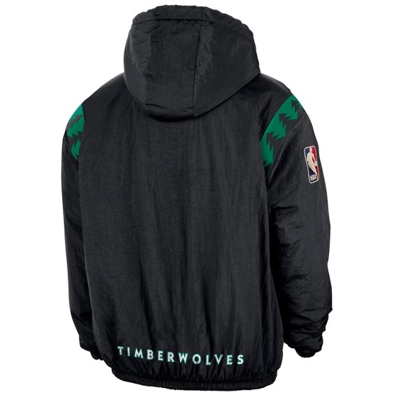 Acheter Timberwolves Hardwood Therma-FIT 1/2 Zip Sweatshirt Noir|24Segons