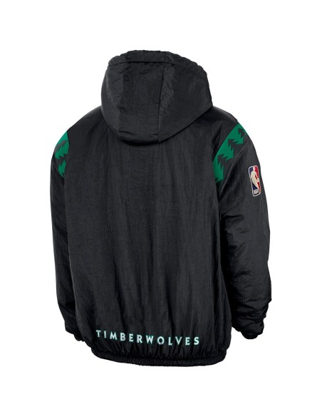 Acheter Timberwolves Hardwood Therma-FIT 1/2 Zip Sweatshirt Noir|24Segons