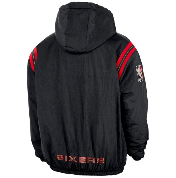 Compra Sudadera 76ers 25-26 Hardwood Therma-FIT 1/2 Zip Black|24Segons