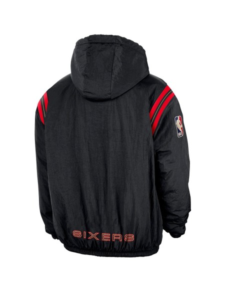 Acquista la felpa 76ers 25-26 Hardwood Therma-FIT 1/2 Zip Nero|24Segons