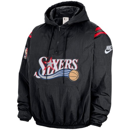 Buy 76ers Sweatshirt 25-26 Hardwood Therma-FIT 1/2 Zip Black|24Segons