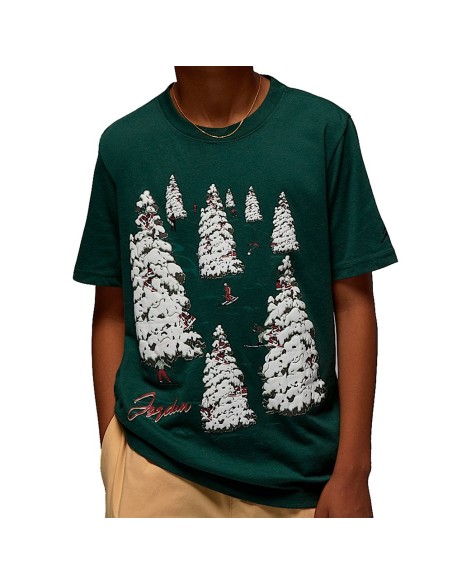 Buy T-shirt Junior Jordan Winterland Green | 24Segons