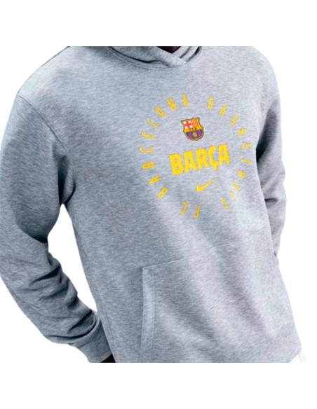 Buy FC Barcelona Basketball Sweatshirt 25-26 Grey | 24Segons