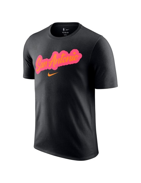 Acheter Spurs 25-26 Essential City Edition Black T-Shirt | Spurs 25-26 Essential City Edition Black T-Shirt 24Segons