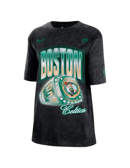 Comprar Samarreta Junior Boston Celtics Courtside Ring Black | 24Segons