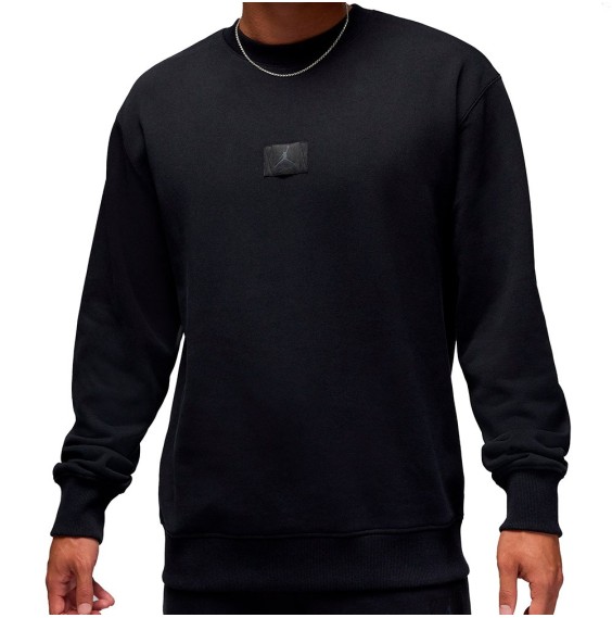 Buy Sweatshirt Jordan Flight Fleece Crew Black | 24Segons
