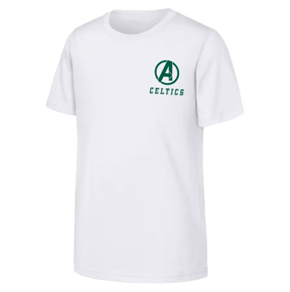 Acquistare la T-shirt junior bianca dei Boston Celtics Marvel Avengers24Segons