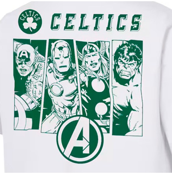 Samarreta Junior Boston Celtics Marvel Avengers White