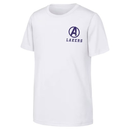Comprar Samarreta Junior Los Angeles Lakers Marvel Avengers White | 24Segons