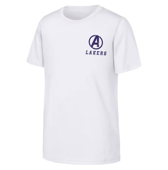 Acquista la maglietta Lakers Marvel Avengers Junior Bianco|24Segons