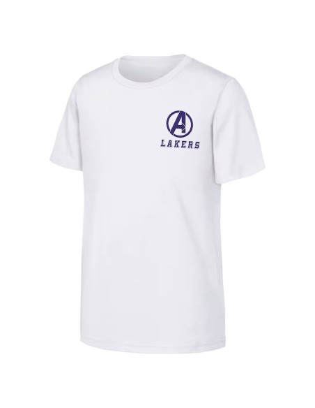 Comprar Samarreta Junior Los Angeles Lakers Marvel Avengers White | 24Segons