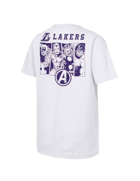 Buy Lakers Marvel Avengers Junior T-Shirt White|24Segons
