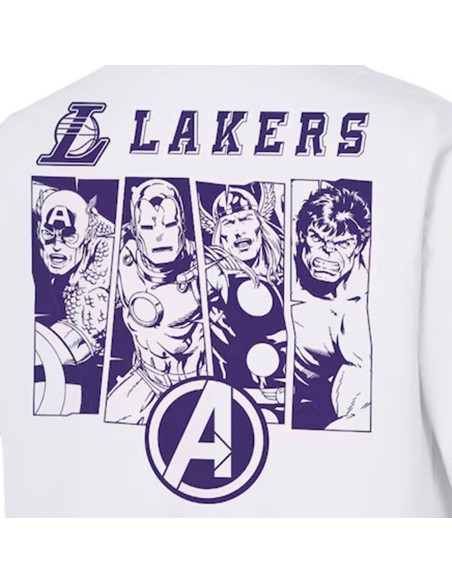 Buy Lakers Marvel Avengers Junior T-Shirt White|24Segons