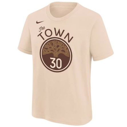 Acheter Curry Warriors 25-26 City Edition Junior T-Shirt Natural | 24Segons