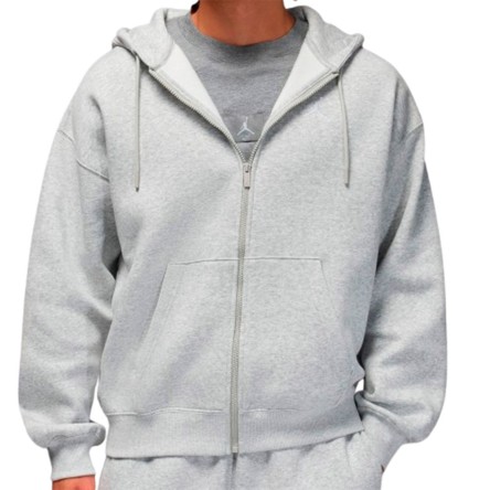 Acquista la felpa Jordan Brooklyn Fleece Oversized Full-Zip Grey | 24Segons