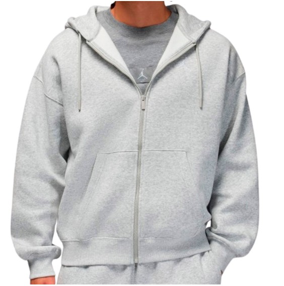 Buy Sweatshirt Jordan Brooklyn Fleece Oversized Full-Zip Grey | 24Segons