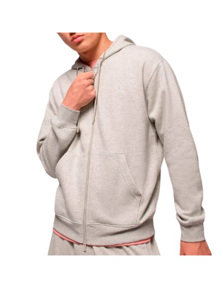 Comprar Sudadera Jordan Brooklyn Fleece Zip Hood Grey Heather | 24Segons