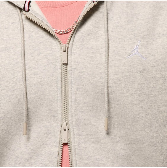 Comprar Dessuadora Jordan Brooklyn Fleece Zip Hood Grey Heather | 24Segons