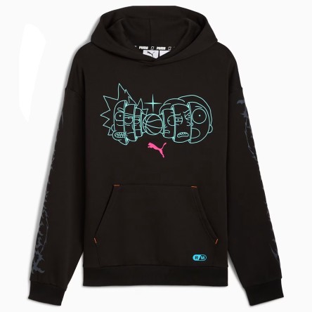 Acheter Puma Hoops x Rick and Morty Hoodie Black | 24Segons