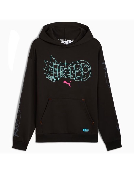 Comprar Sudadera Puma Hoops x Rick and Morty Hoodie Black | 24Segons