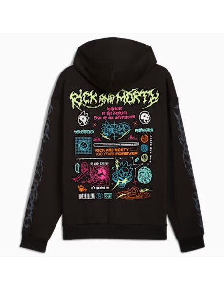 Comprar Dessuadora Puma Hoops x Rick and Morty Hoodie Black | 24Segons