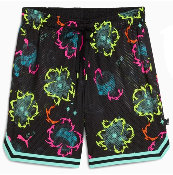 Comprar Pantalón Puma Hoops x Rick and Morty AOP Short Black |24Segons