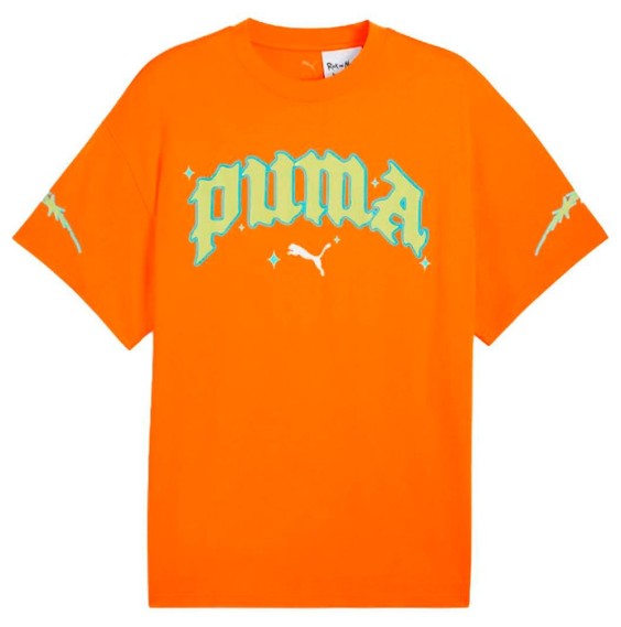 Comprar Camiseta Puma Hoops x Rick and Morty Orange | 24Segons