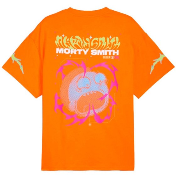 Buy Puma Hoops x Rick and Morty Orange T-Shirt | 24Segons