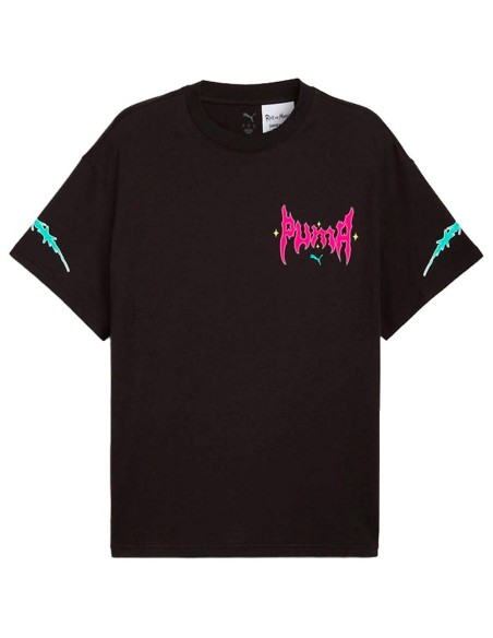 Comprar Camiseta Puma Hoops x Rick and Morty Tee Black | 24Segons