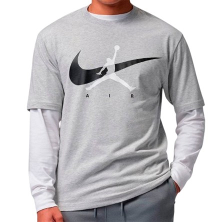 Comprar Camiseta Jordan Brooklyn Swoosh Jumpman Grey | 24Segons
