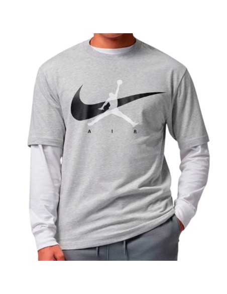Comprar Camiseta Jordan Brooklyn Swoosh Jumpman Grey | 24Segons