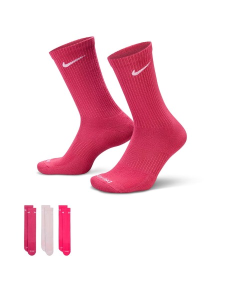 Acheter Nike Everyday Plus Cushioned Pink Tones 3Pk| Chaussettes24Segons