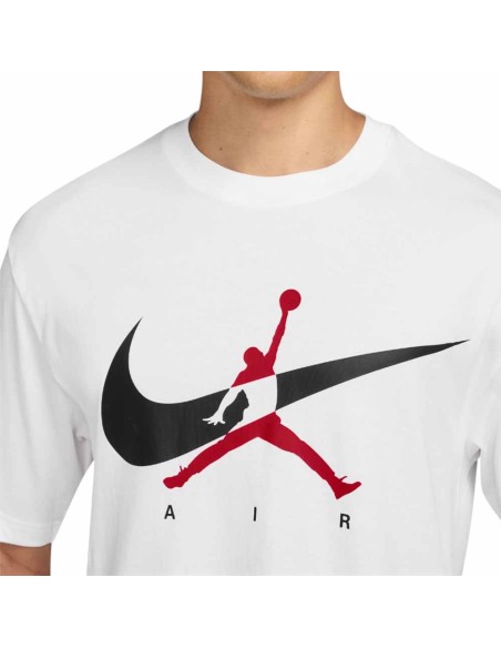 Acquista Jordan Maglietta bianca Brooklyn Swoosh Jumpman | 24Segons