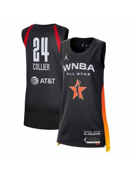 Acquista la maglia Swingman nera del Team Collier WNBA 2025 All-Star Game Donna 24Segons