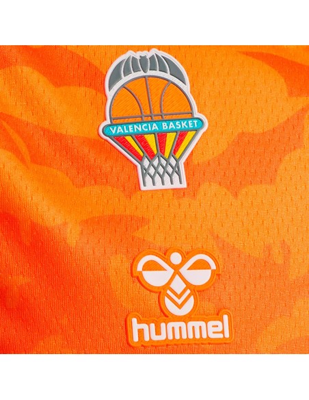 Acquista la Maglietta Valencia Basket Junior 25-26 ACB Home Orange|24Segons