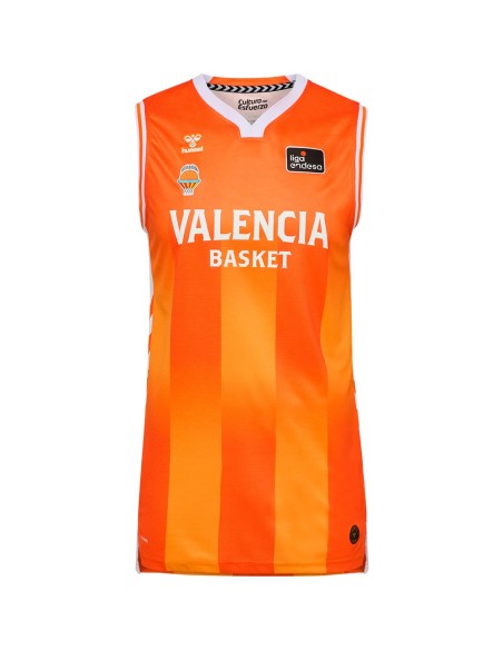 Acquista la Maglietta Valencia Basket Junior 25-26 ACB Home Orange|24Segons