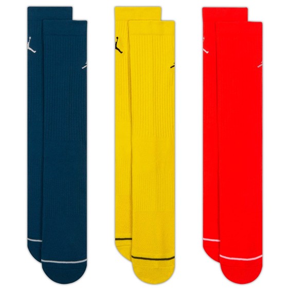 Comprar Mitjons Jordan Everyday Crew Blue Yellow Red (3pk) | 24Segons