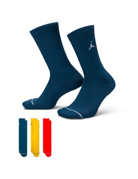 Comprar Calcetines Jordan Everyday Crew Blue Yellow Red (3pk) | 24Segons