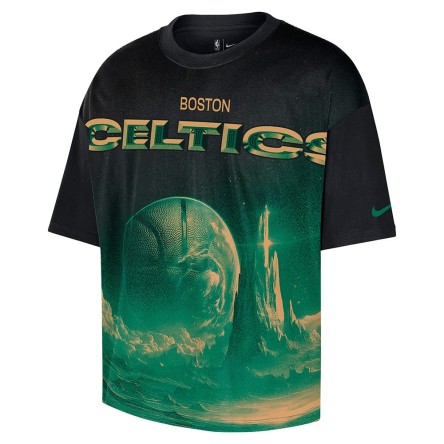 Comprar Camiseta Boston Celtics Courtside Boxy Black | 24Segons