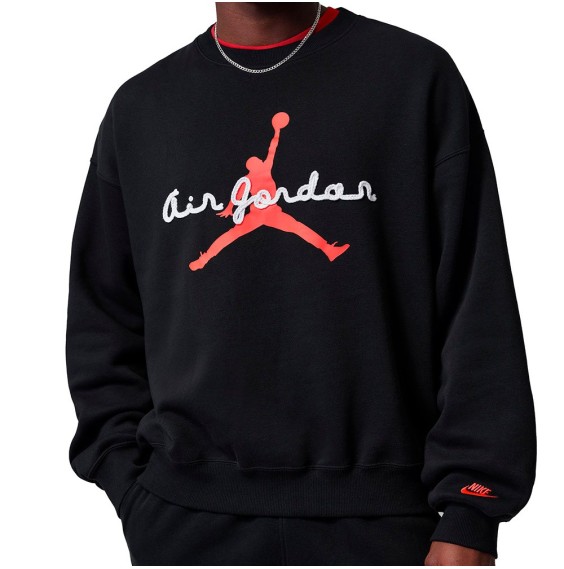 Comprar Sudadera Jordan Brooklyn Air Jumpman Black Red | 24Segons
